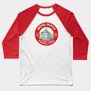 1920 Hotel Plaza Havana Cuba Baseball T-Shirt